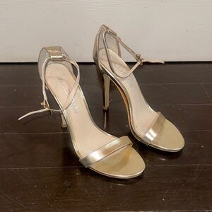 Aldo Metallic Gold Strappy Heels